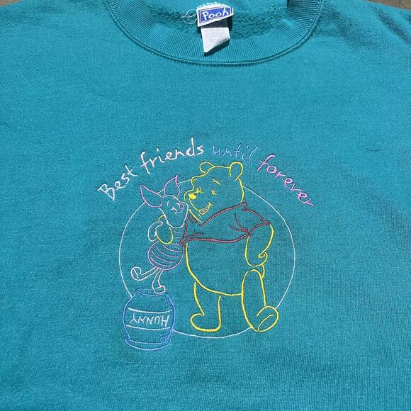 Vintage 90s Winnie the Pooh White Disney Sweatshirt - Picture 2 of 4